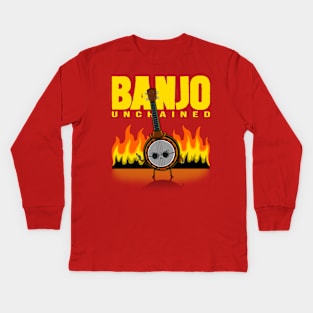 Banjo Unchained Kids Long Sleeve T-Shirt